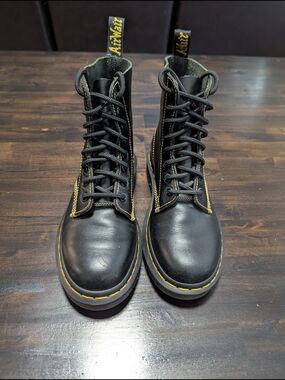 Dr. Martens 1460 Black Leather Lace-Up Boots, Women's 6